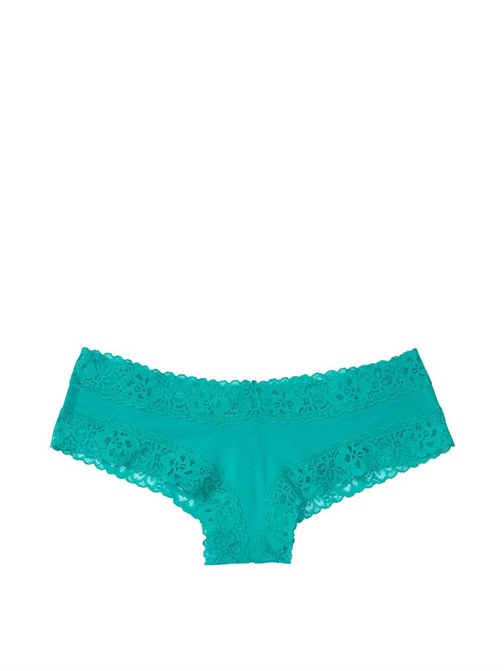 Victoria's Secret Bel Kısmı Dantelli Pamuk Cheeky Külot