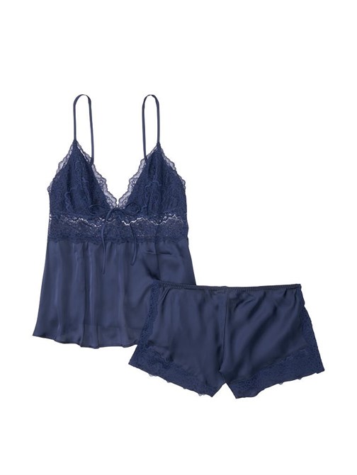Victoria's Secret Esnek Dantelli ve Saten Atlet Seti