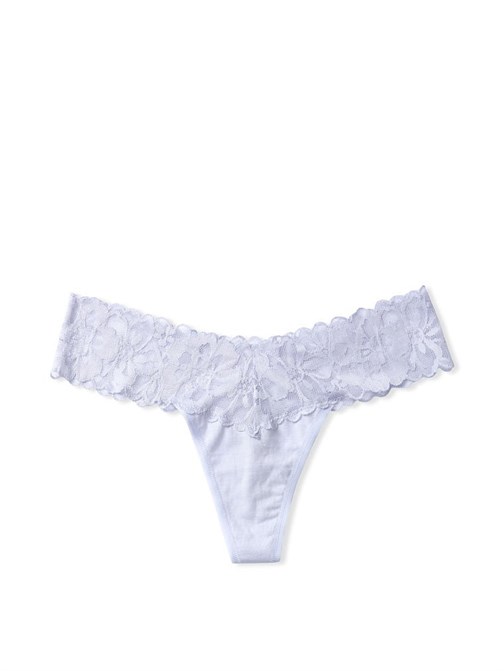 Victoria's Secret Esnek Pamuk Bel Kısmı Dantelli Tanga Külot