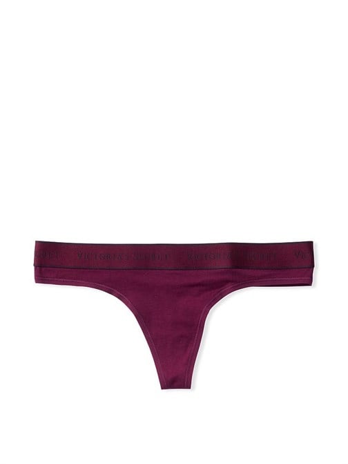 Victoria's Secret Esnek Pamuk Beli Logolu Tanga Külot