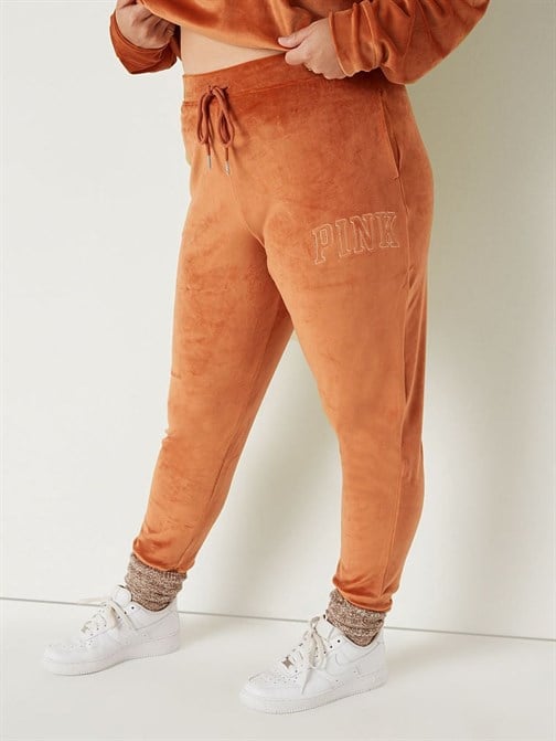 Yüksek Bel Kadife Jogger