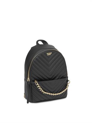 Zincirli V Kapitone Mini Sırt Çantası