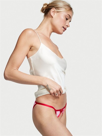 Very Sexy Transparan Gonca Noktalı Cheekini Külot