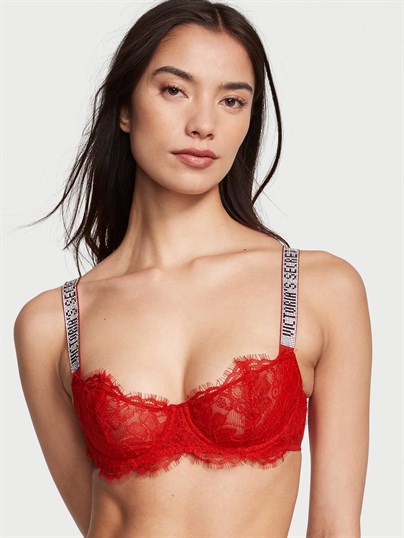 Very Sexy Wicked Dantelli Işıltılı Askılı Sütyen