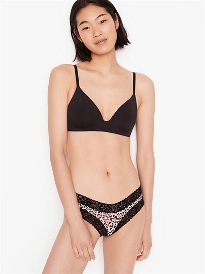 Victoria's Secret Esnek Pamuk Bel Kısmı Dantelli Cheeky Külot