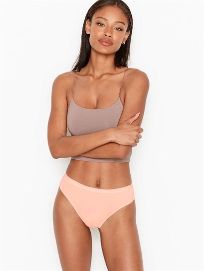 Victoria's Secret Esnek Pamuklu Yüksek Bacak Boxer Külot
