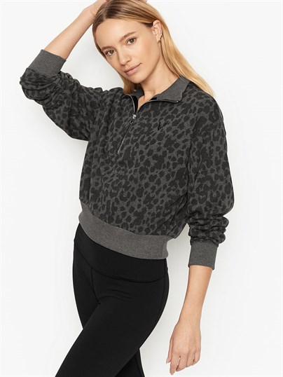 Flow On Point Yalancı Yaka Esnek Polar Yarım Fermuarlı Sweatshirt