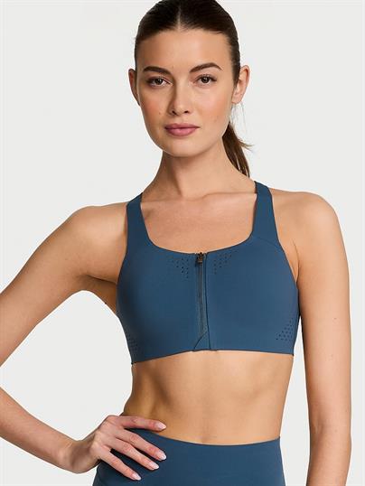 Yeni Stil! Featherweight Max Önden Fermuarlı Sporcu Sütyeni