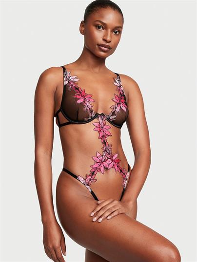 Ziggy Glam Çiçek İşlemeli Astarsız Cutout Teddy
