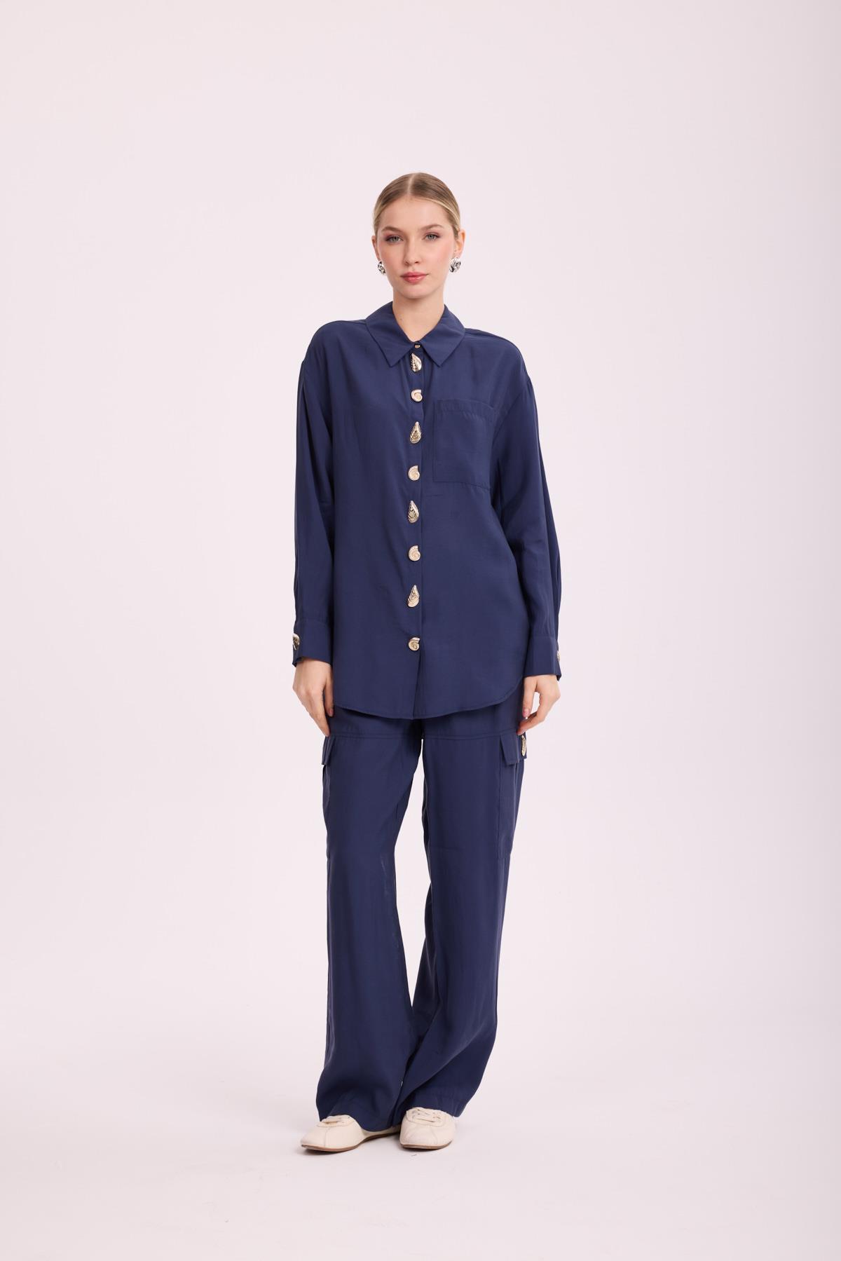 COMFORTABLE STİL TAKIM LACİVERT