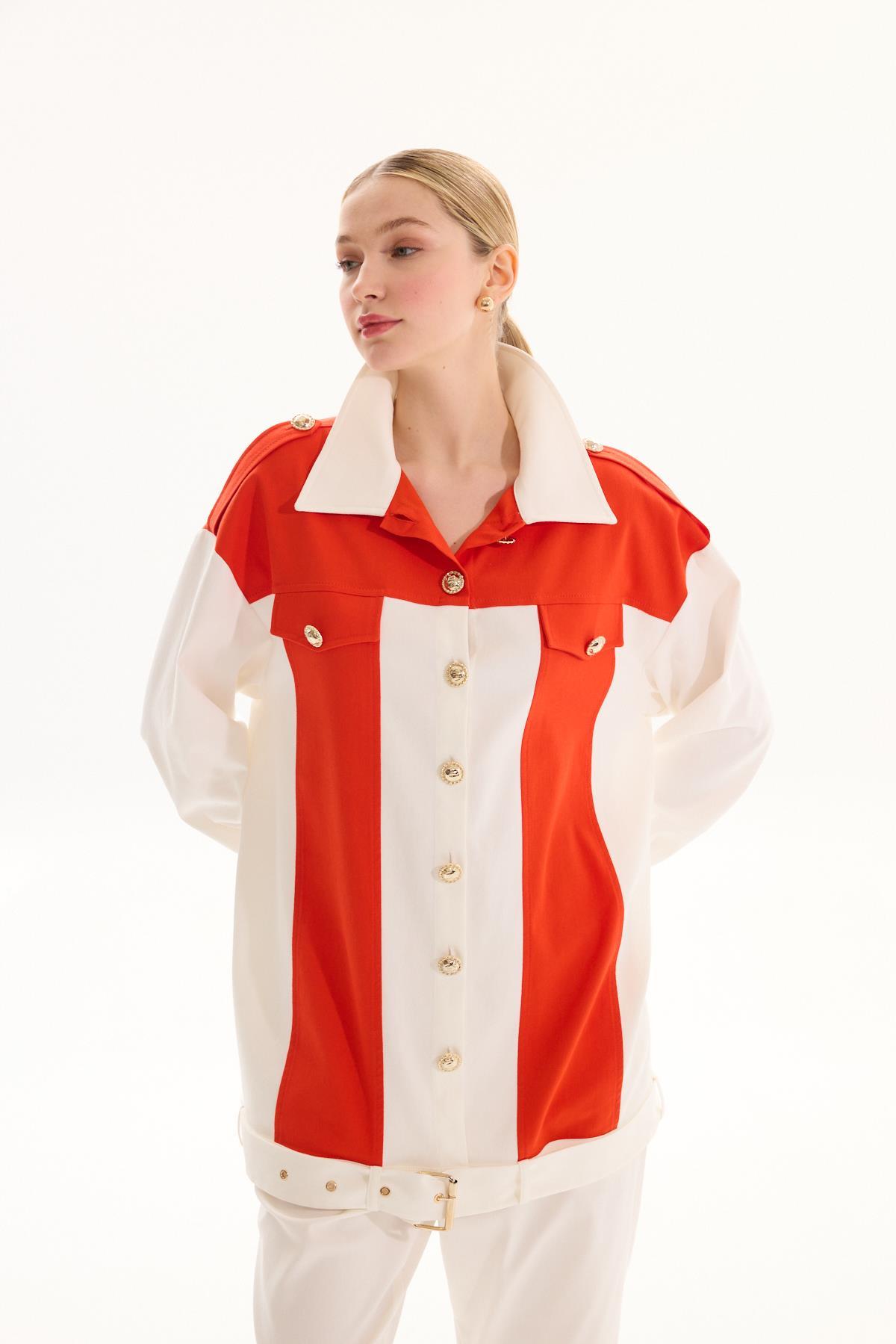COMFORTABLE TAKIM EKRU/KIRMIZI