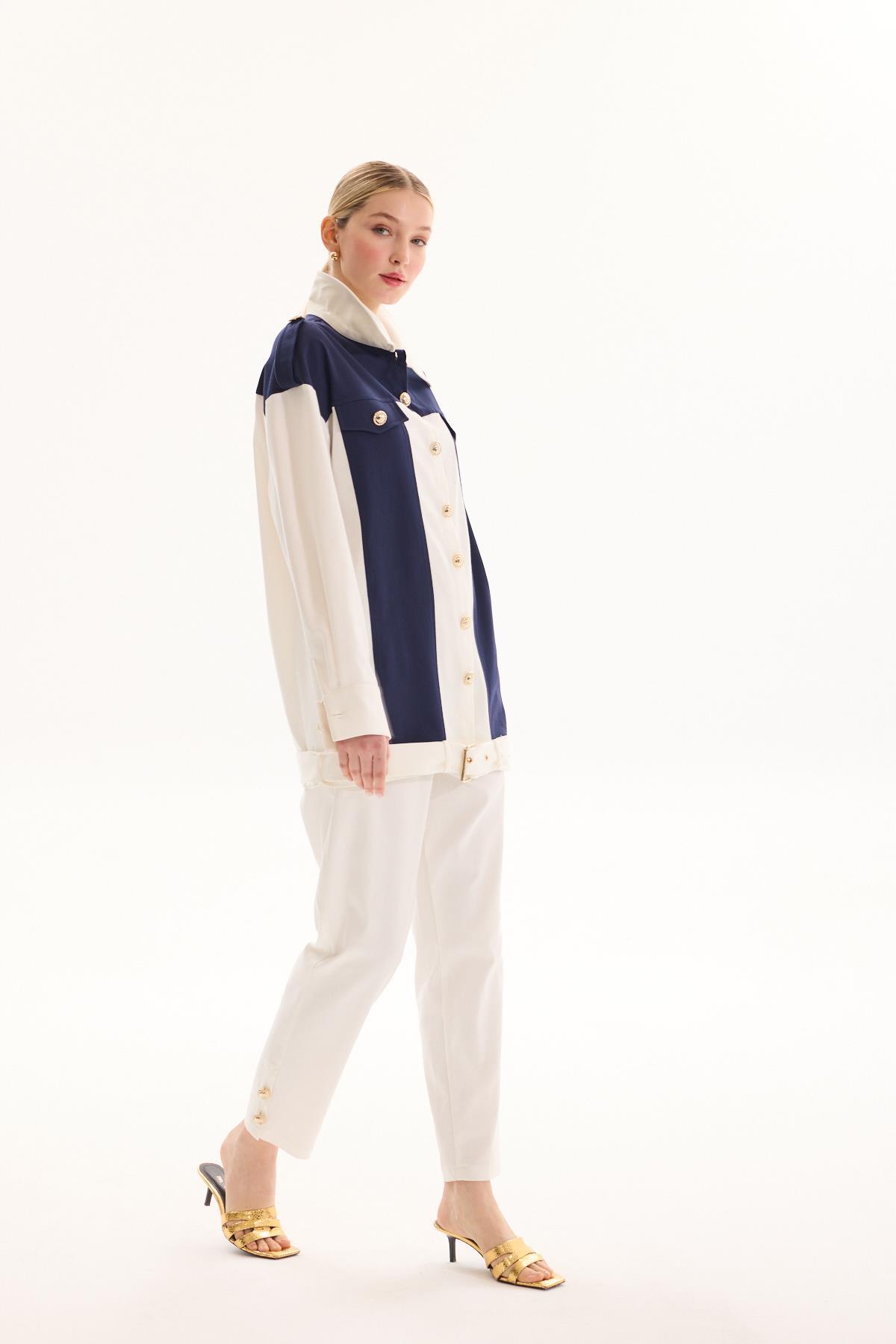 COMFORTABLE TAKIM EKRU/LACİVERT