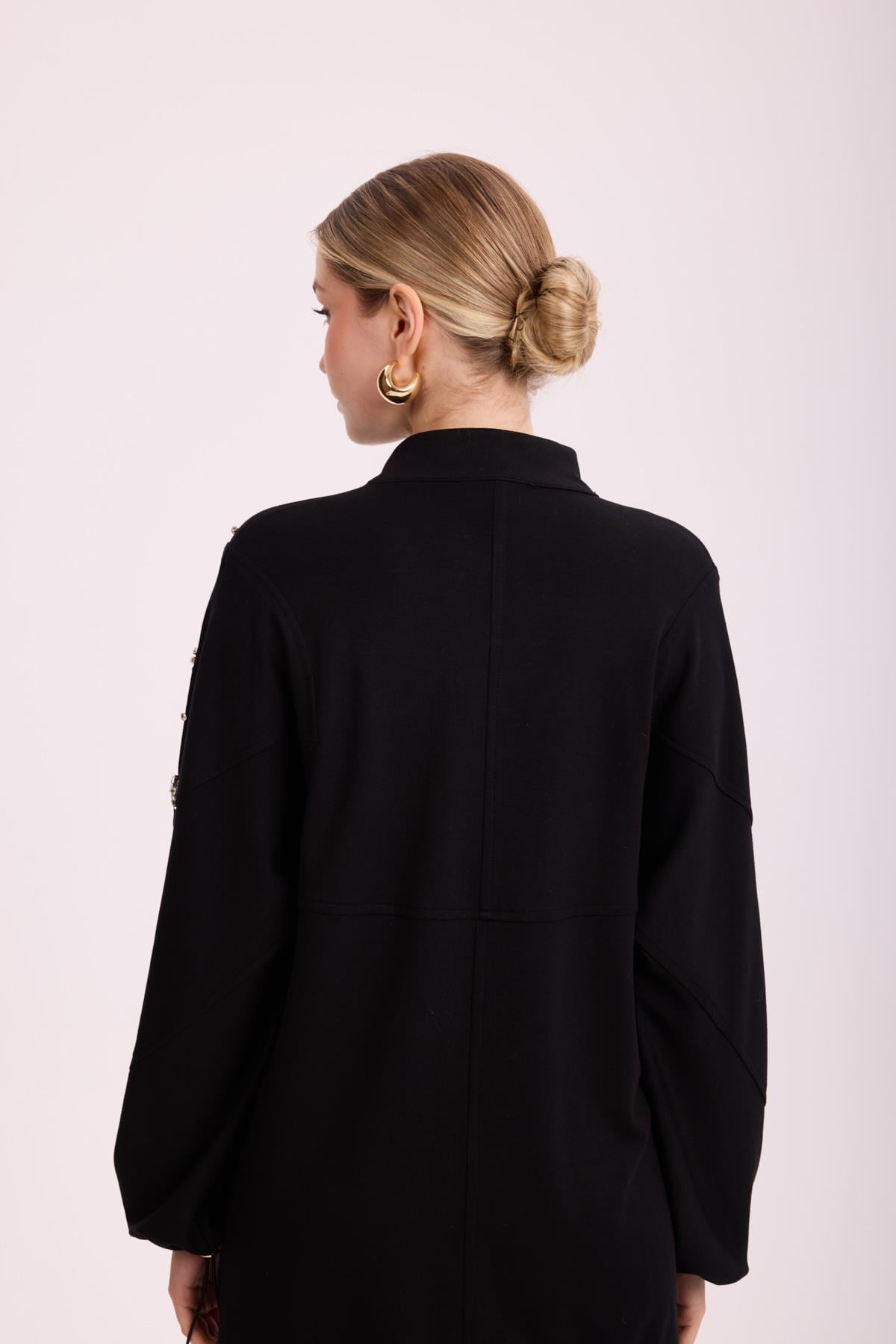 İŞLEMELİ MODAL TAKIM SİYAH