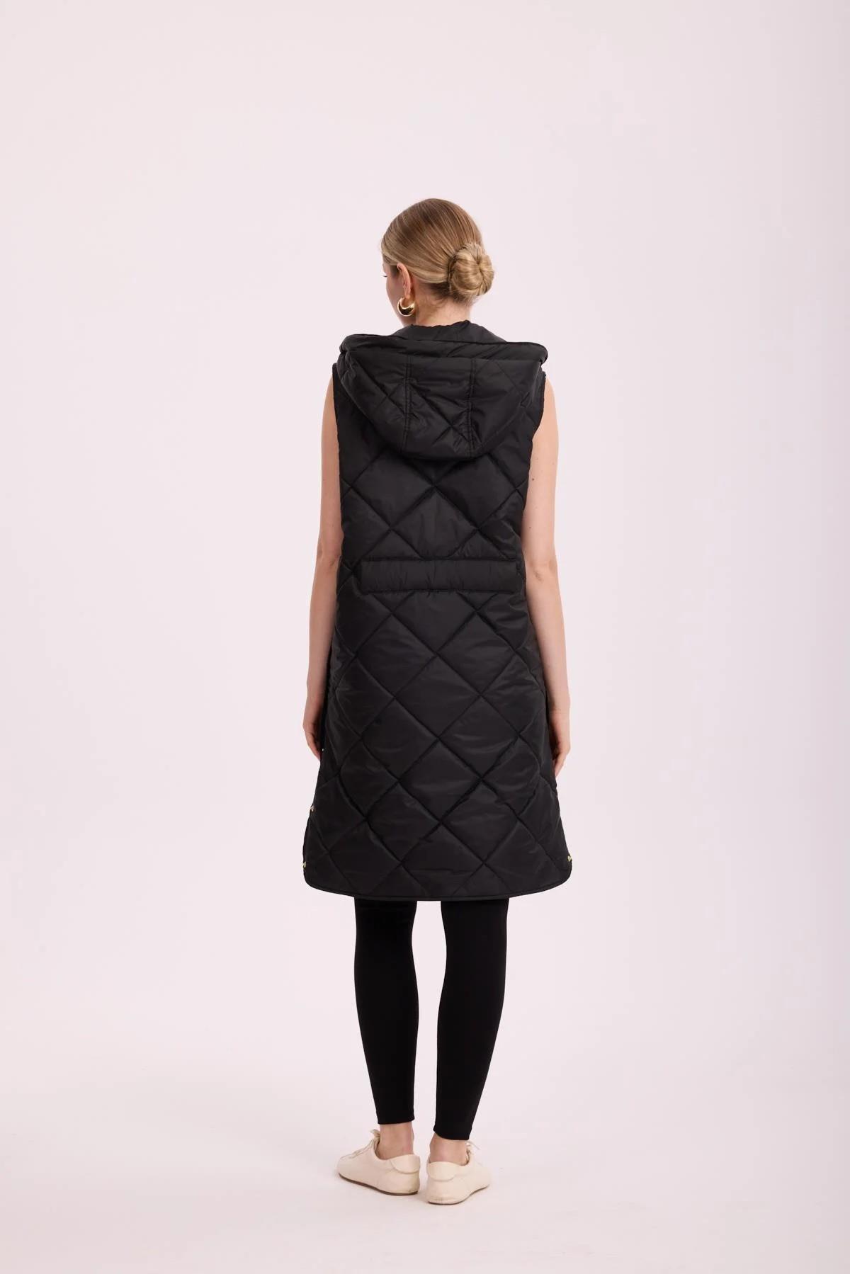 KAPİTONE YELEK SİYAH