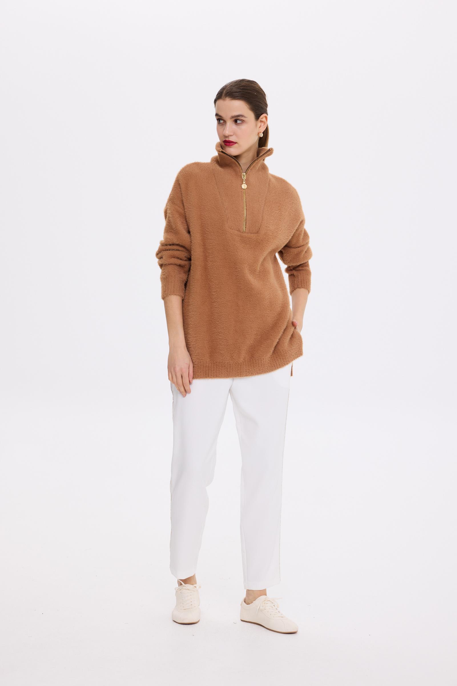 MODERNA FERMUARLI KAZAK CAMEL