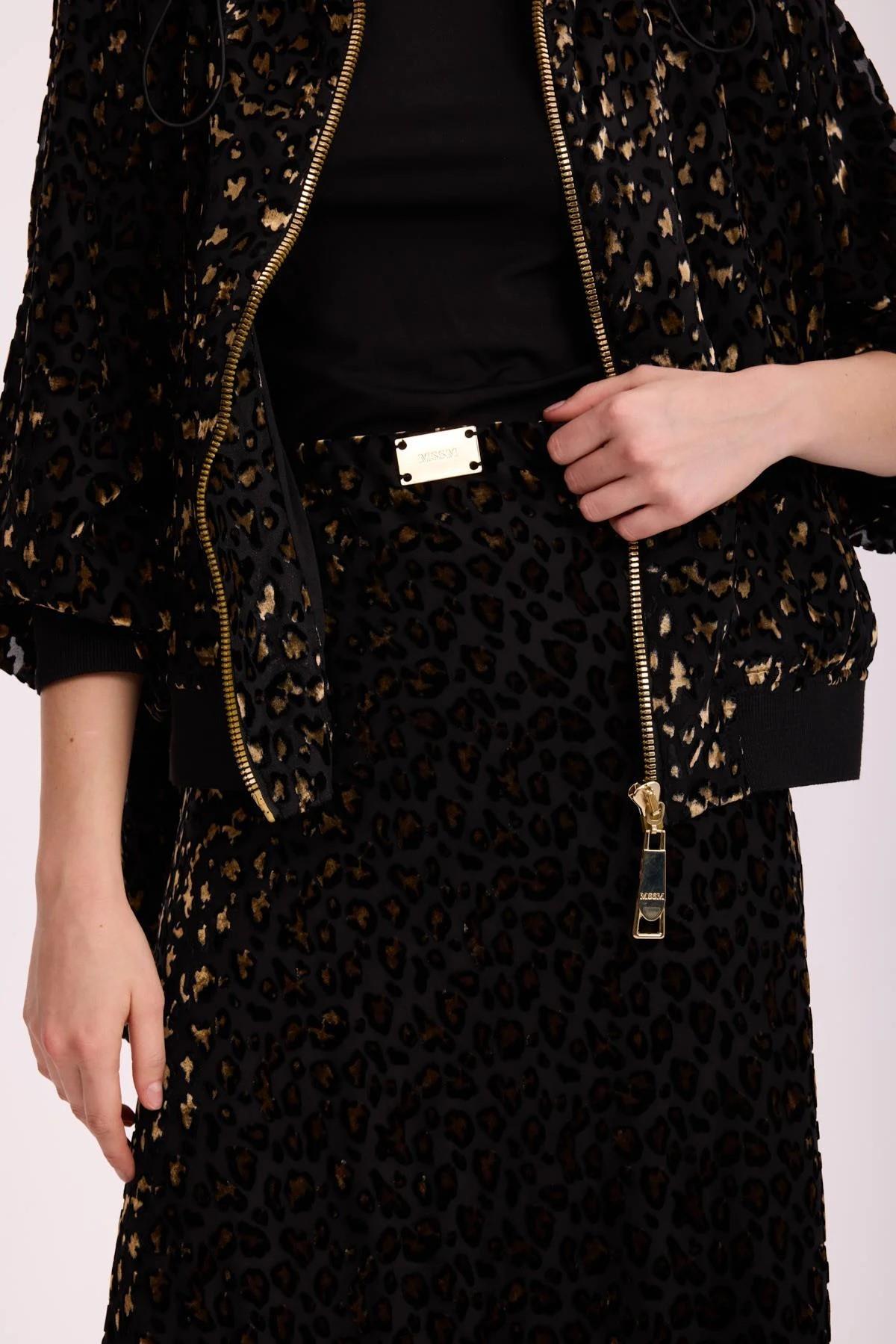 SERENORA BOMBER CEKET ETEKLİ TAKIM LEOPAR