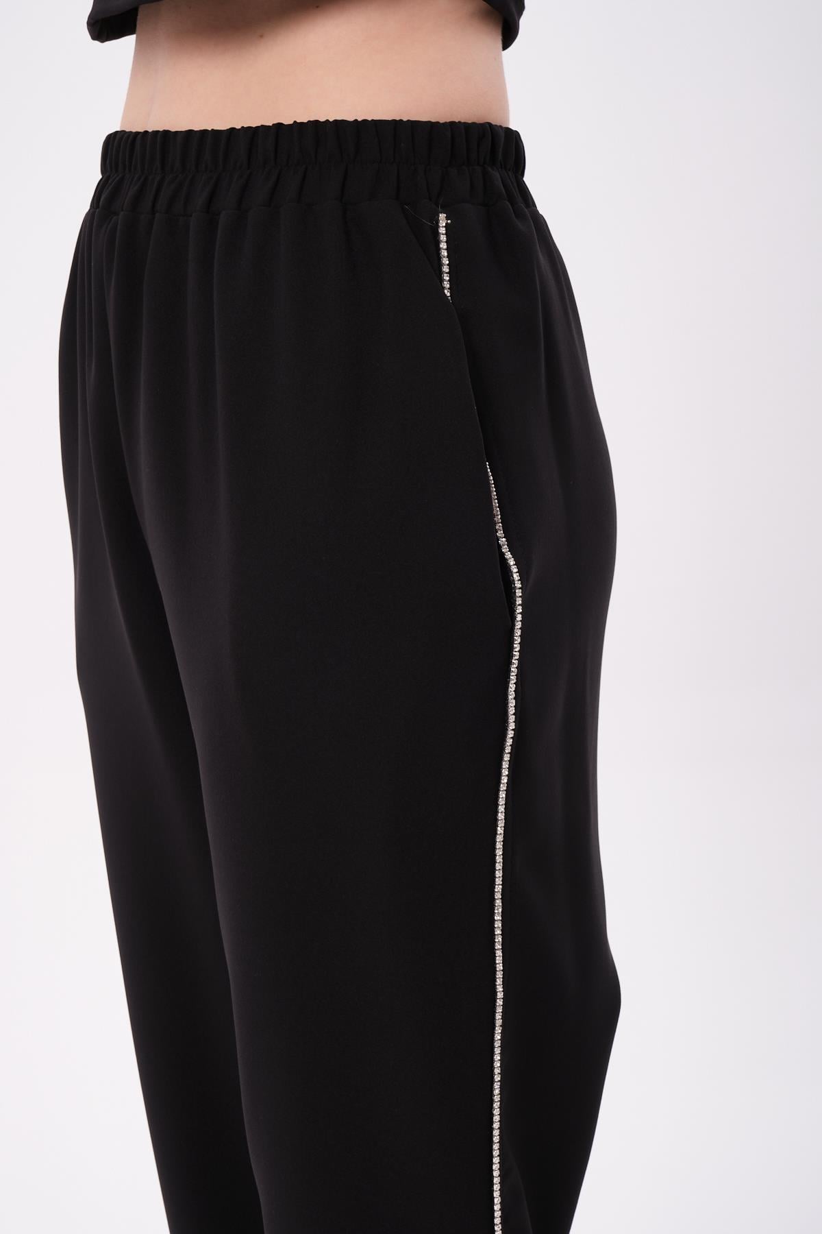 SHİNY COMFORT PANTOLON SİYAH