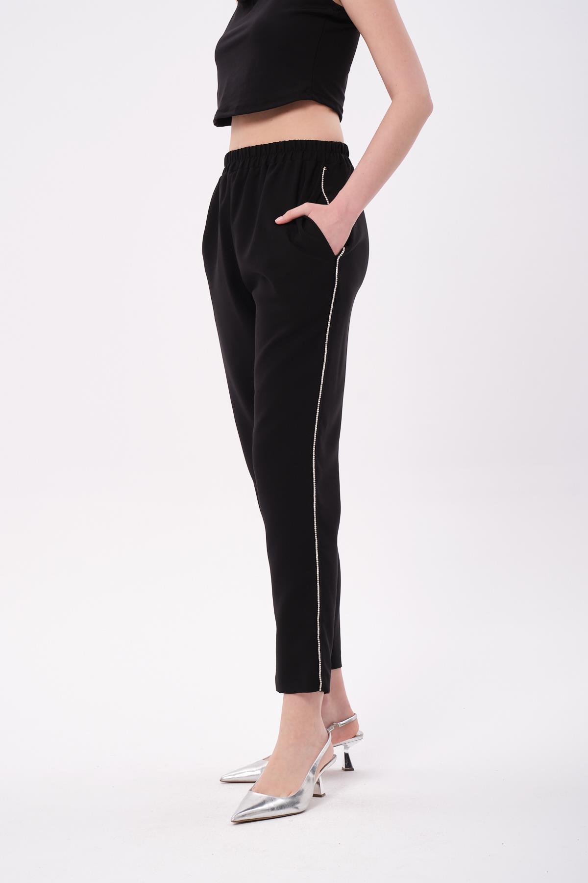SHİNY COMFORT PANTOLON SİYAH
