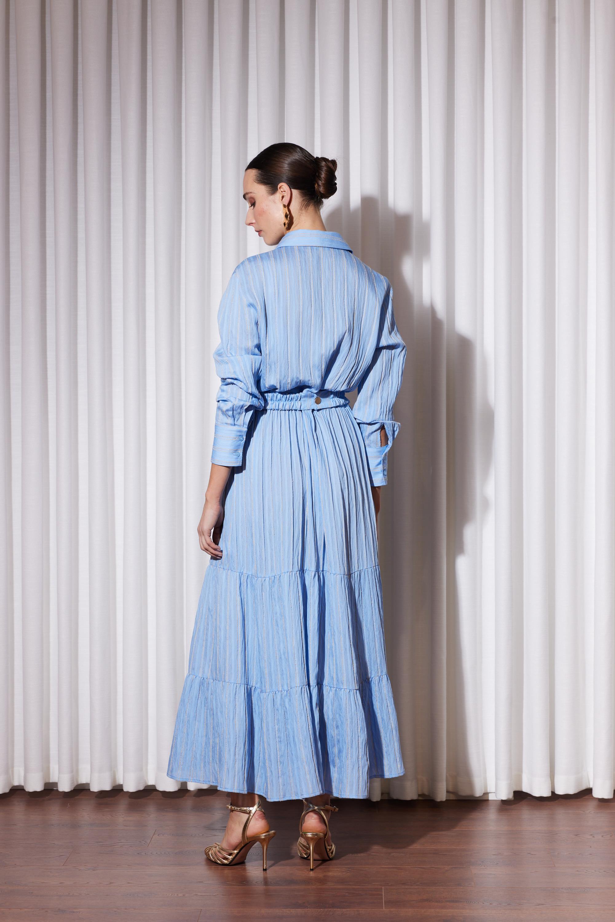 SUMMER LİNE DRESS AÇIK MAVİ
