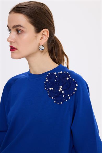 AKSESUARLI COMFORT SWEATSHİRT SAKS