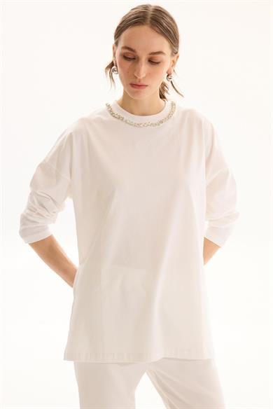 BASIC SWEATSHIRT EKRU