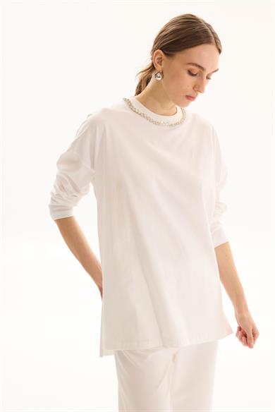 BASIC SWEATSHIRT EKRU