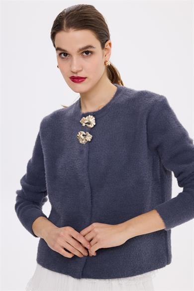 BELLİSSİMO ANGORA HIRKA ANTRASİT