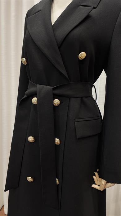 BLAZER TRENÇKOT SİYAH
