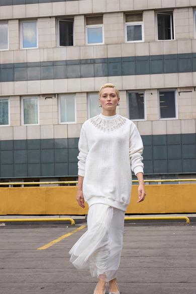 BRİGHT TAŞLI TUNİK EKRU