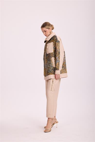 CEP DETAY JAKAR GARNİ TAKIM BEJ