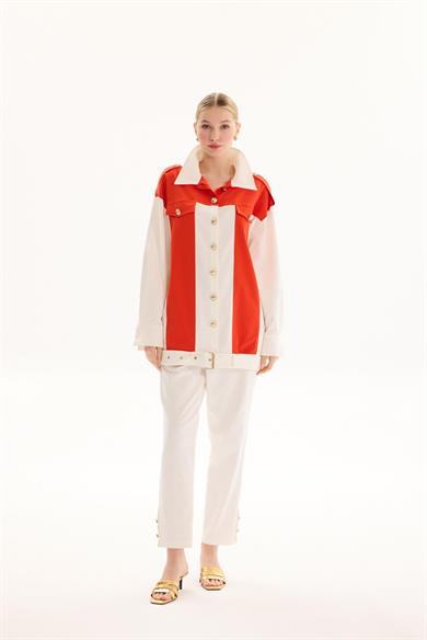 COMFORTABLE TAKIM EKRU/KIRMIZI