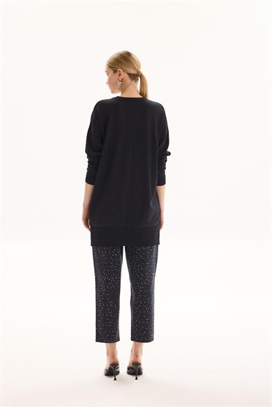 DENİM TAŞLI PANTOLON ANTRASİT