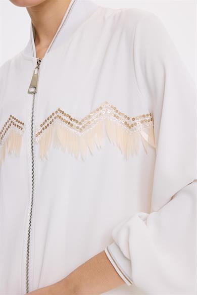 DİSEGNO AKSESUARLI BOMBER EKRU