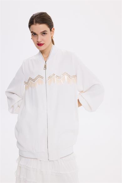 DİSEGNO AKSESUARLI BOMBER EKRU