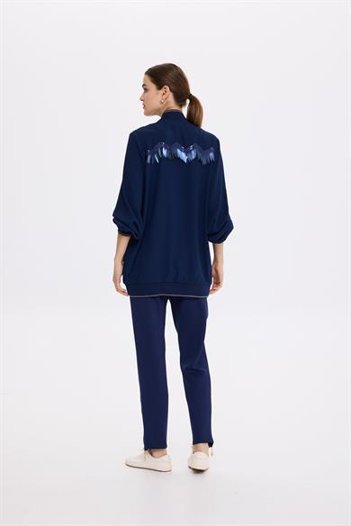 DİSEGNO AKSESUARLI BOMBER LACİVERT