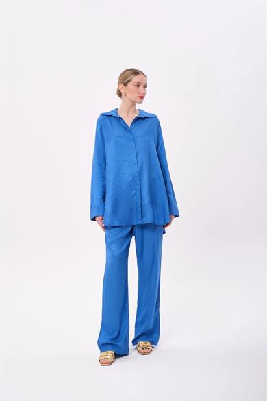 FLOŞ SATEN TAKIM SAKS