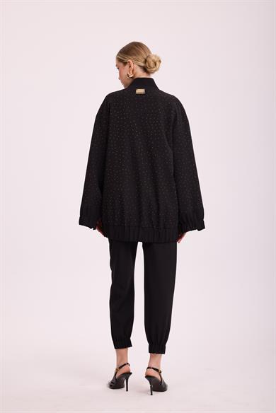 GLOWE BOMBER CEKET PANTOLON TAKIM SİYAH