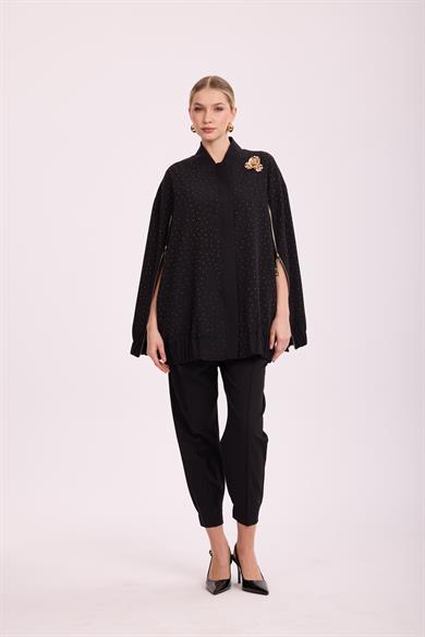 GLOWE BOMBER CEKET PANTOLON TAKIM SİYAH