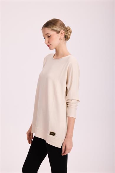 İPEK PAMUK BLUZ BEJ