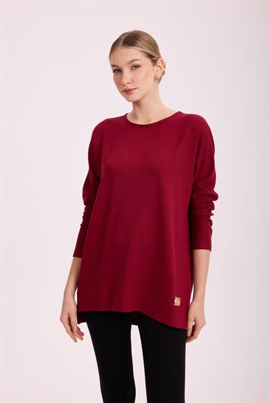 İPEK PAMUK BLUZ BORDO