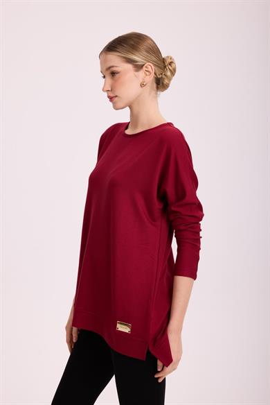 İPEK PAMUK BLUZ BORDO