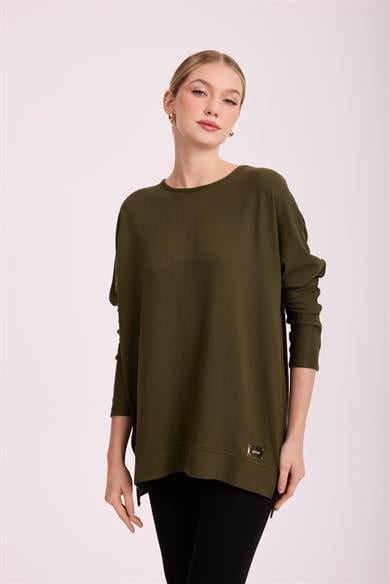 İPEK PAMUK BLUZ HAKİ