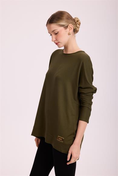 İPEK PAMUK BLUZ HAKİ