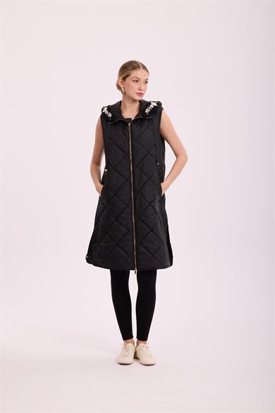 KAPİTONE YELEK SİYAH