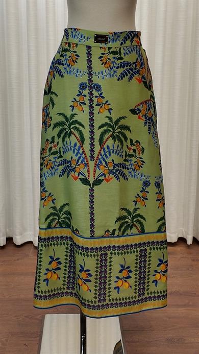 LINEN COLOURFUL ETEK MİNT DESENLİ