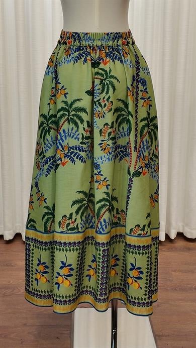 LINEN COLOURFUL ETEK MİNT DESENLİ