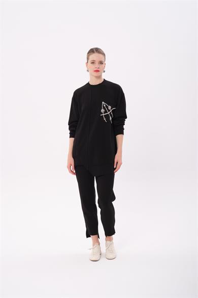 MODAL TAŞLI TAKIM SİYAH