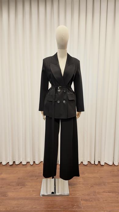 MONTERA CEKETLİ TAKIM SİYAH