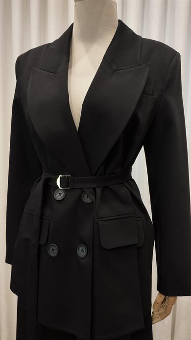 MONTERA CEKETLİ TAKIM SİYAH