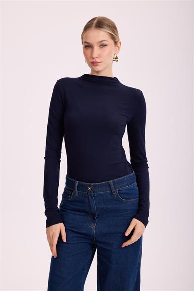 MSSM KOL TAŞLI RAYON BODY LACİVERT